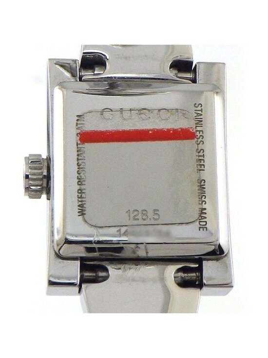 Gucci Watch Frame 128.5 Square GG Pattern Pink Shell Dial SS Quartz Movement main image 6
